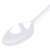  Ложка чайная одноразовая пластиковая 125 мм, белая, комплект 100 шт., стандарт, laima, 603081 | Ложки и размешиватели одноразовые
