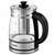  Чайник kitfort кт-6119, 1,7 л, 2200 вт, закрытый нагревательный элемент, терморегулятор, заварник, стекло, серебро | Чайники