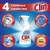  Средство для мытья стекол и зеркал 500 мл, клин "лимон", распылитель, 2294288 | Средства для мытья стекол
