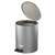  Ведро для мусора с педалью, усиленное, титан, 15 литров, серое, оцинкованная сталь | Контейнеры и ведра для мусора