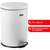  Ведро-контейнер для мусора (урна) с педалью laima "classic", 12 л, белое, глянцевое, металл, со съемным внутренним ведром, 604948 | Контейнеры и ведра для мусора