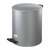  Ведро для мусора с педалью, усиленное, титан, 15 литров, серое, оцинкованная сталь | Контейнеры и ведра для мусора
