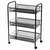  Этажерка (тележка) brabix офисно-бытовая 3 яруса, на колесах, металл, черная, 43,5х26х62,5 см, 603751 | Тележки офисно-бытовые
