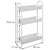  Этажерка "ладья-13" офисно-бытовая 3 яруса, металл, белая, 43х17х75,5 см, э 399 б | Тележки офисно-бытовые