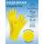  Перчатки многоразовые латексные laima "стандарт", хлопчатобумажное напыление, плотные, размер l (большой), желтые, вес 44 г, 600270 | Перчатки латексные, виниловые и резиновые