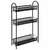  Этажерка "ладья-13" офисно-бытовая 3 яруса, металл, черная, 43х17х75,5 см, э 399 ч | Тележки офисно-бытовые