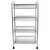  Этажерка (тележка) brabix офисно-бытовая 4 яруса, на колесах, металл, серебристая, 43,5х26х83,5 см, 603754 | Тележки офисно-бытовые