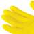  Перчатки многоразовые латексные офисмаг, хлопчатобумажное напыление, размер l (большой), желтые, вес 44 г, 604199 | Перчатки латексные, виниловые и резиновые