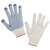  Перчатки хлопчатобумажные, комплект 100 пар, 10 класс, 40-42 г, 116 текс, пвх-точка, laima люкс, белые, 608678 | Перчатки и рукавицы хлопчатобумажные