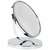  Зеркало настольное brabix, круглое, диаметр 17 см, двустороннее, с увеличением, металлическая рамка, 607422 | Зеркала