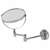  Зеркало настенное brabix, диаметр 17 см, двухстороннее, с увеличением, нержавеющая сталь, выдвижное (петли), 604952 | Зеркала