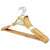  Вешалки-плечики, размер 48-50, комплект 5 шт., деревянная, перекладина, цвет сосна, любаша эконом, 604895 | Вешалки-плечики