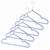  Вешалки-плечики, размер 48-50, комплект 10 шт., металл/пвх, перекладина, цвет синий, brabix "стандарт", 601166 | Вешалки-плечики