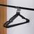  Вешалки-плечики для одежды, размер 48-50, металл, антискользящие, комплект 10 шт., черные, brabix premium, 608467 | Вешалки-плечики