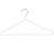  Вешалки-плечики для одежды, размер 48-50, металл, антискользящие, комплект 20 шт., белые, brabix premium, 608470 | Вешалки-плечики