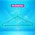  Вешалки-плечики для одежды, размер 48-50, металл, антискользящие, комплект 10 шт., черные, brabix premium, 608467 | Вешалки-плечики