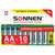  Батарейки комплект 10 шт., sonnen super alkaline, аа (lr6,15а), алкалиновые, пальчиковые, в коробке, 454231 | Батарейки