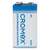  Батарейки алкалиновые комплект 4 шт., cromex alkaline, крона 9v (6lr61, 6lf22, 1604a), короб, 456453 | Батарейки