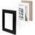  Рамка 15х21 см с паспарту 10х15 см небьющаяся, багет 40 мм, мдф, brauberg "malcolm", черная, 391268 | Рамки для дипломов, сертификатов, грамот, фотографий