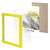  Рамка 15х21 см небьющаяся, багет 17,5 мм, пластик, brauberg "colorful", желтая, 391245 | Рамки для дипломов, сертификатов, грамот, фотографий