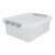  Ящик-контейнер 23 л с крышкой на защелках "профи", 18х50х39 см, штабелируемый, прочный, прозрачный, 437940000 | Ящики, боксы и корзины универсальные