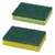  Губки бытовые, 20х95х65 мм, комплект 2 шт., целлюлозные (губчатые) с абразивом, laima, к1106, 605487 | Губки хозяйственные