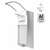  Дозатор локтевой для антисептика и дезинфицирующих средств, с еврофлаконом 1 л, laima, металл, 605707 | Дозаторы локтевые для мыла и антисептиков