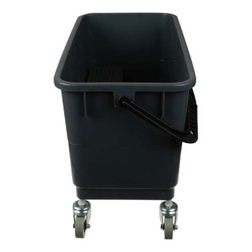  Ведро пластиковое на колесах для мойки окон 24 л baiyun серое af08401 | Ведра на колесах