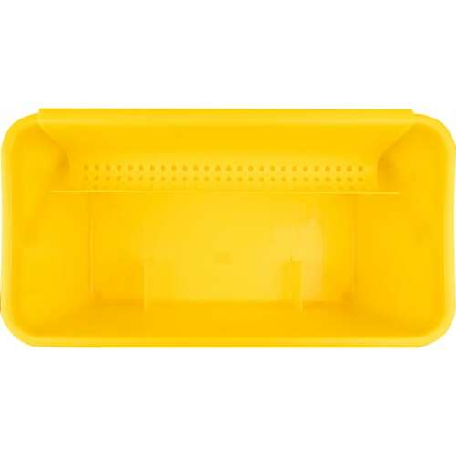 Ведро пластиковое на колесах для мойки окон 24 л baiyun желтое af08402  Ведро пластиковое на колесах для мойки окон 24 л baiyun желтое af08402 | Отжимы и ведра