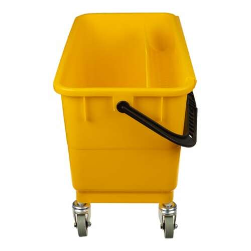 Ведро пластиковое на колесах для мойки окон 24 л baiyun желтое af08402  Ведро пластиковое на колесах для мойки окон 24 л baiyun желтое af08402 | Отжимы и ведра