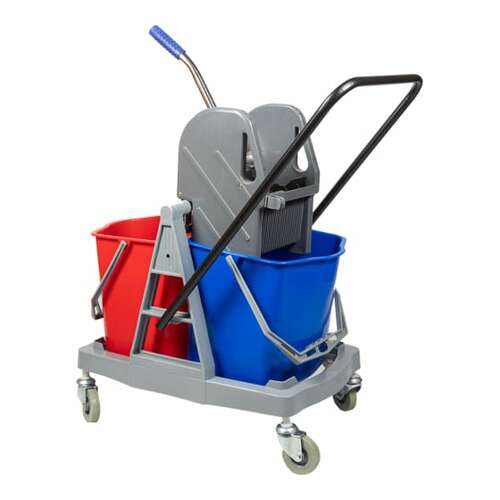  Nv тележка двухведерная 2х17 л пластиковая отжим без корзинки nv-11776 | Двухведерные тележки