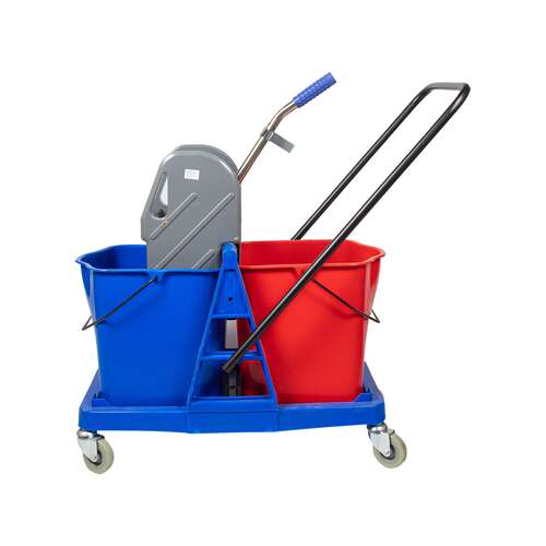  Тележка двухведерная пластиковая nv отжим 2х23л nv-11574 | Двухведерные тележки