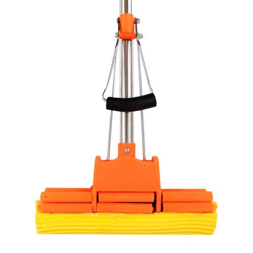  Швабра самоотжимная nv роликовый отжим насадка pva 27 см телескопическая рукоятка 70-125 см nv-sm2712 | Швабры