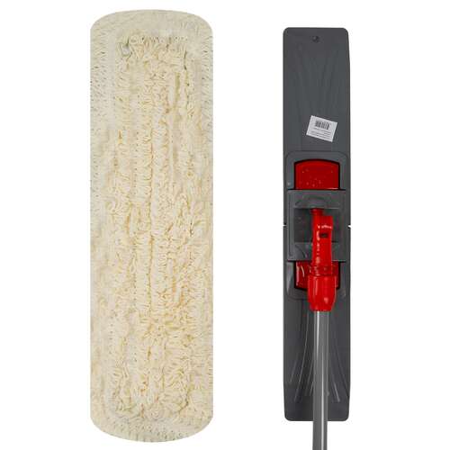 Nv швабра с плоским мопом хлопок 60см красная nv-mop604c-r  Nv швабра с плоским мопом хлопок 60см красная nv-mop604c-r | Швабры