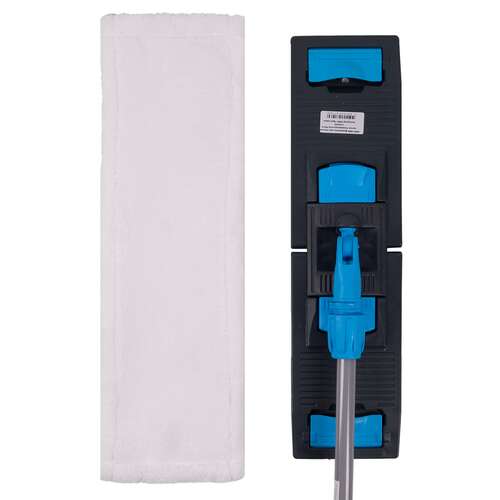 Nv швабра с плоским мопом микрофибра 50см синяя nv-mop500m-b  Nv швабра с плоским мопом микрофибра 50см синяя nv-mop500m-b | Швабры