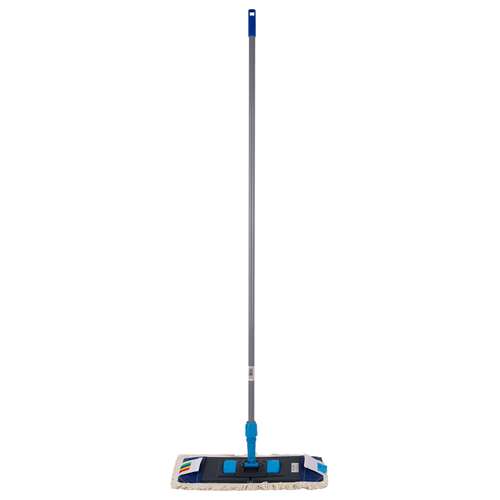 Nv швабра с плоским мопом хлопок 50см синяя nv-mop500c-b  Nv швабра с плоским мопом хлопок 50см синяя nv-mop500c-b | Швабры