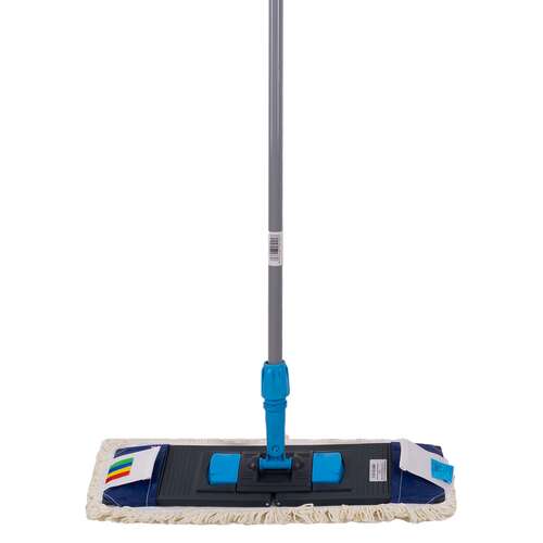 Nv швабра с плоским мопом хлопок 50см синяя nv-mop500c-b  Nv швабра с плоским мопом хлопок 50см синяя nv-mop500c-b | Швабры