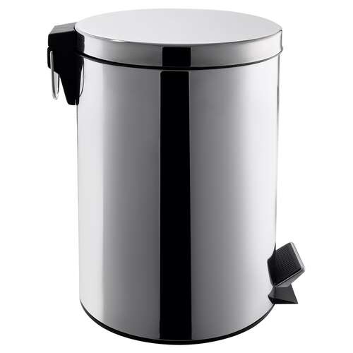  Урна мусорная с педалью nv 12 л хром nv-bin12l | Урны-пепельницы