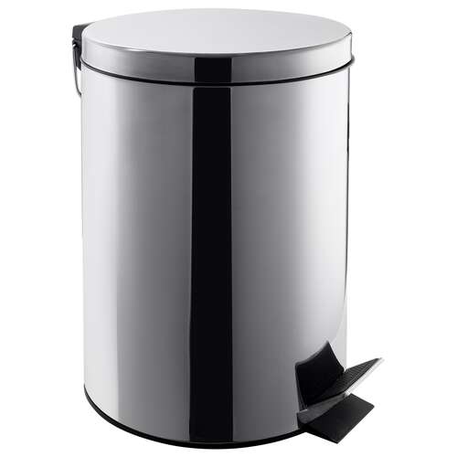  Урна мусорная с педалью nv 12 л хром nv-bin12l | Урны-пепельницы