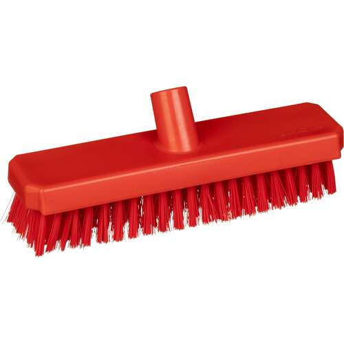  Щетка для пола жесткий ворс 300 мм красная nv-05020-4r | Щётки
