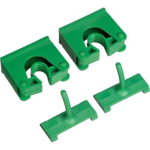  Настенное крепление nv  4 зажима 6 крючков  80 см зеленый nv-09010-2g | Крепление