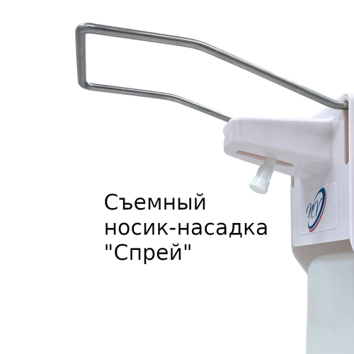  Дозатор локтевой для жидкого мыла белый 1 л nv nv-2268s | Диспенсеры для антисептика
