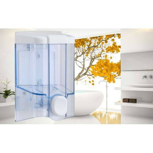  Диспенсер для жидкого мыла прозрачный 0.5 л vialli s2t | Диспенсеры для жидкого мыла и пены