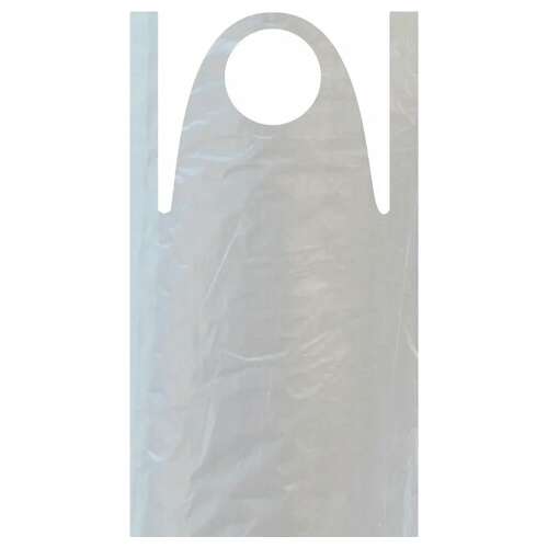  Фартуки полиэтиленовые, комплект 100 шт., одноразовые, экстра, размер 68 см х 110 см, плотность 16 мкм, laima, 610851 | Фартуки одноразовые