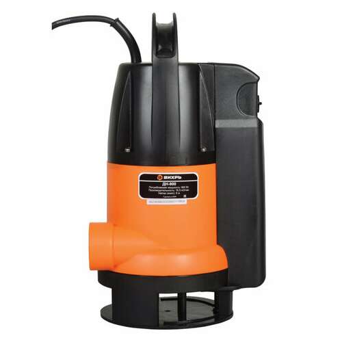 Дренажный насос для грязной воды вихрь дн-900, 900 вт, 258 л/мин, погружной, 68/2/3  Дренажный насос для грязной воды вихрь дн-900, 900 вт, 258 л/мин, погружной, 68/2/3 | Насосы и насосные станции