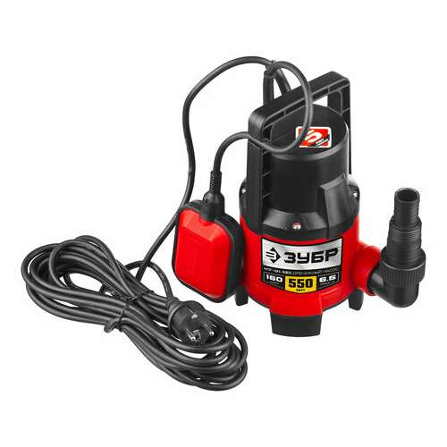  Дренажный насос для грязной воды зубр нпг-м1-550, 550 вт, 160 л/мин, погружной, нпг-м1-550 | Насосы и насосные станции