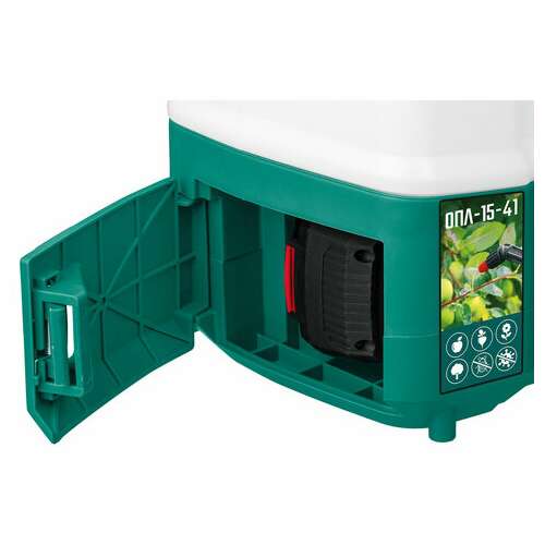  Опрыскиватель аккумуляторный зубр опл-15-41, 15 л бак, 5 л/мин, 18 в, 4 а*ч, опл-15-41 | Опрыскиватели для растений