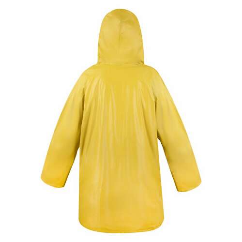  Дождевик-куртка желтая на кнопках с карманами, виниловая, размер 50-56, рост 170-185, грандмастер, 610939 | Непромокаемые плащи и куртки