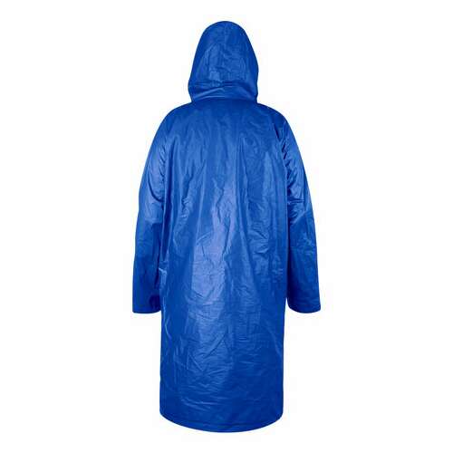 Дождевик плащ синий на кнопках, eva, многоразовый прочный, чехол в комплекте, универсальный размер, shamaani (шамаани), 610931 | Непромокаемые плащи и куртки