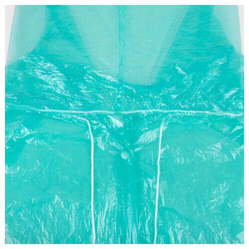  Дождевик-плащ зеленый на кнопках полиэтиленовый, универсальный размер 120х80 см, shamaani (шамаани), 610930 | Непромокаемые плащи и куртки